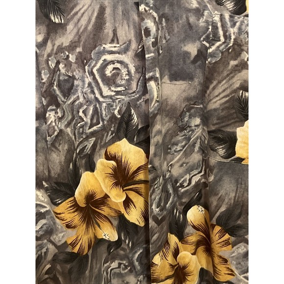 Men's Hawaii Blues Button Front Short Sleeve Hawaiian Style Aloha Shirt Large - Picture 5 of 7